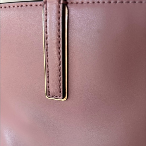 Kate Spade NWOT Mauve Leather Tote With Butterfly Leather Appliqués - Picture 9 of 16